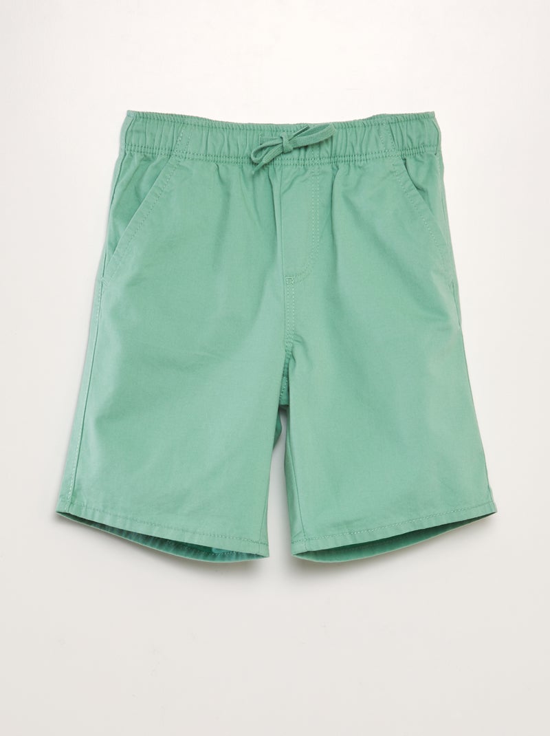 Bermudas lisas VERDE - Kiabi