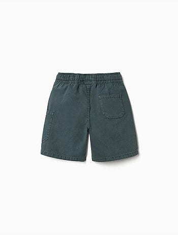 Bermudas midi cargo de algodón con cordón