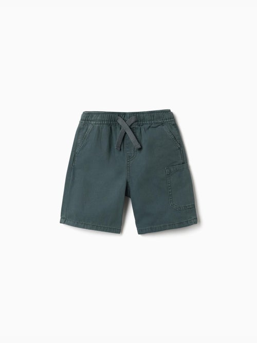 Bermudas midi cargo de algodón con cordón - Kiabi Bermudas midi cargo de algodón con cordón - Kiabi