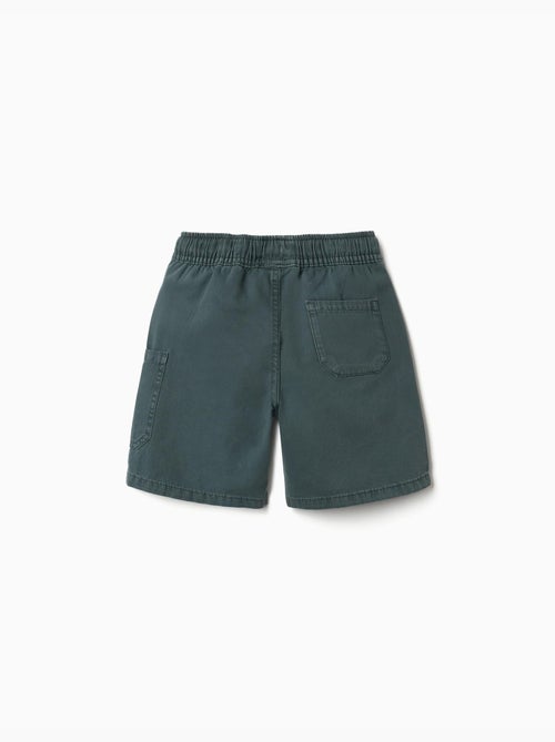 Bermudas midi cargo de algodón con cordón - Kiabi Bermudas midi cargo de algodón con cordón - Kiabi