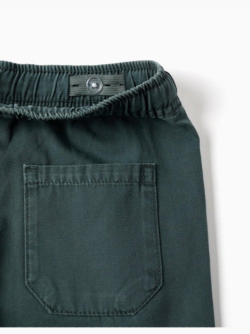 Bermudas midi cargo de algodón con cordón - Kiabi Bermudas midi cargo de algodón con cordón - Kiabi