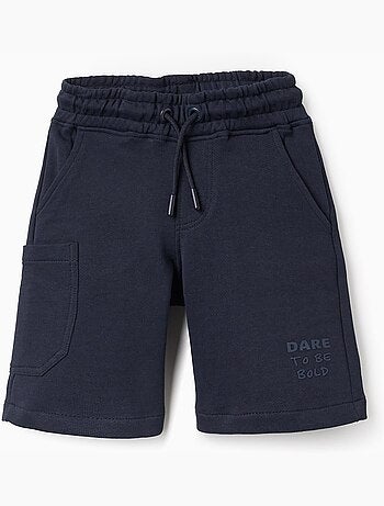 Bermudas midi de algodón con cordón y bolsillo cargo