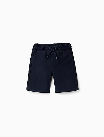 Bermudas midi de felpa con cordón