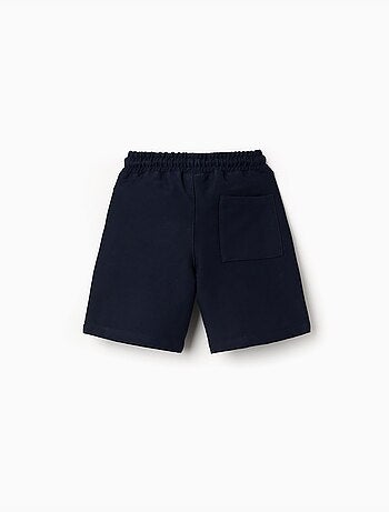 Bermudas midi de felpa con cordón