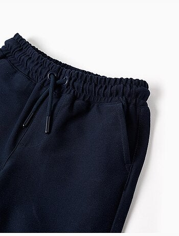 Bermudas midi de felpa con cordón
