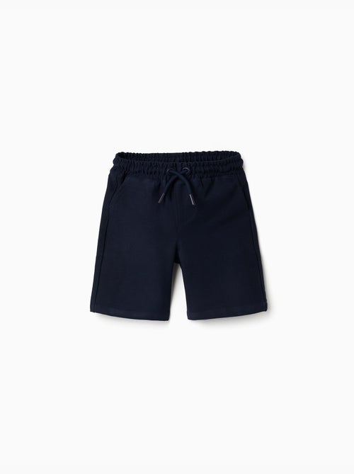 Bermudas midi de felpa con cordón - Kiabi