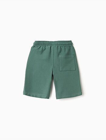 Bermudas midi de felpa con cordón