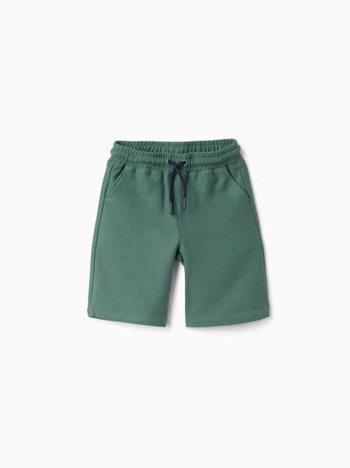 Bermudas midi de felpa con cordón - Kiabi