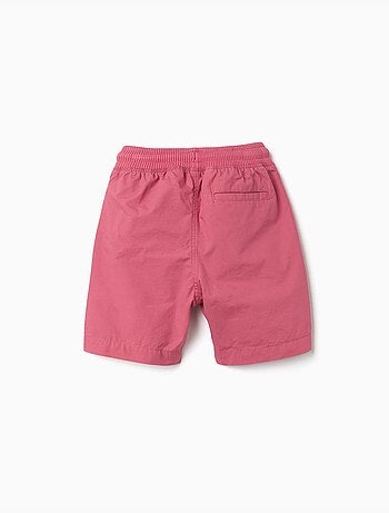 Bermudas midi de popelina con cordón y bolsillos