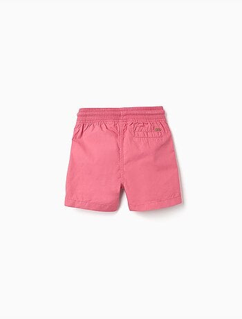Bermudas midi de popelina con cordón y bolsillos