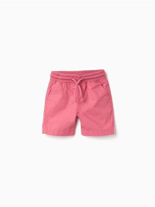 Bermudas midi de popelina con cordón y bolsillos - Kiabi