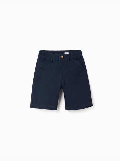 Bermudas midi de sarga con bolsillos - Kiabi
