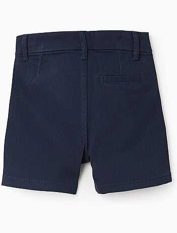 Bermudas midi de sarga con bolsillos