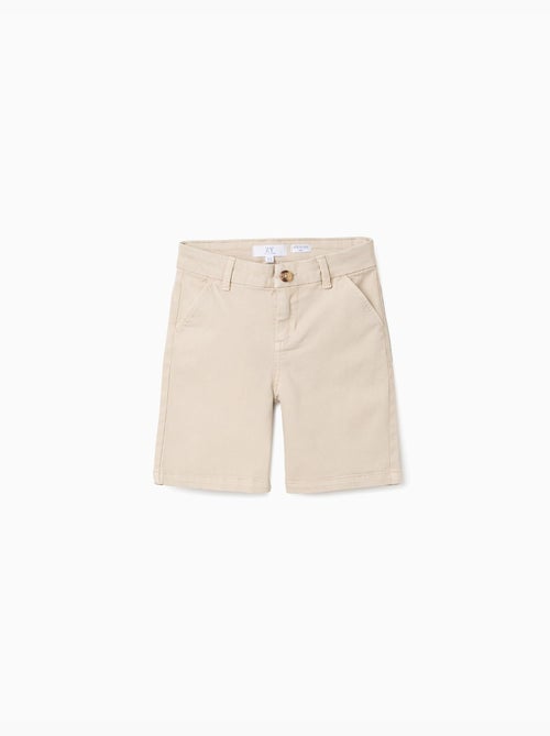 Bermudas midi de sarga con bolsillos - Kiabi