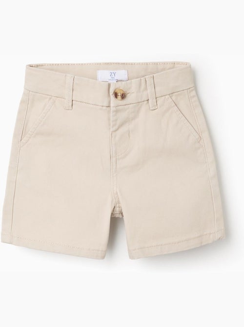 Bermudas midi de sarga con bolsillos - Kiabi