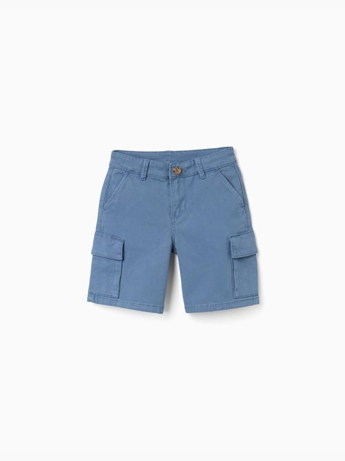 Bermudas midi de sarga con bolsillos cargo - Kiabi