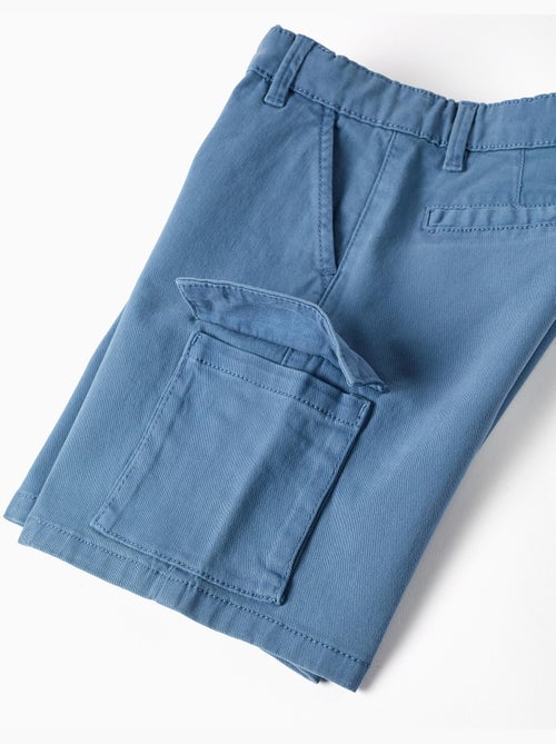 Bermudas midi de sarga con bolsillos cargo - Kiabi