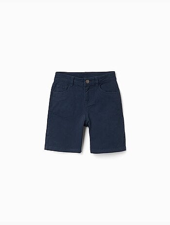 Bermudas midi de sarga con cinco bolsillos