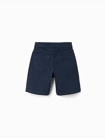 Bermudas midi de sarga con cinco bolsillos