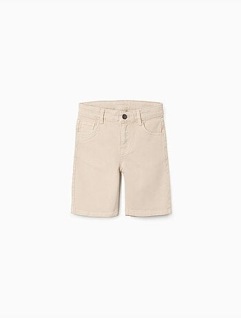 Bermudas midi de sarga con cinco bolsillos