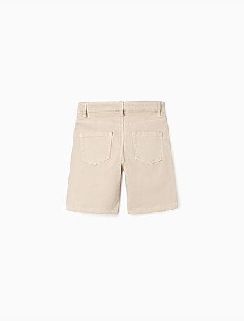 Bermudas midi de sarga con cinco bolsillos