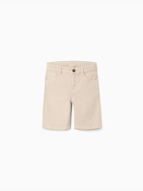 Bermudas midi de sarga con cinco bolsillos - Kiabi