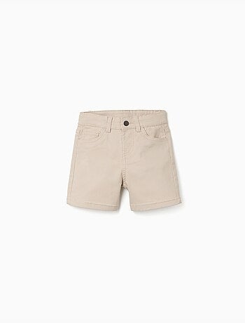 Bermudas midi de sarga con cinco bolsillos