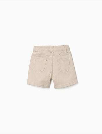 Bermudas midi de sarga con cinco bolsillos