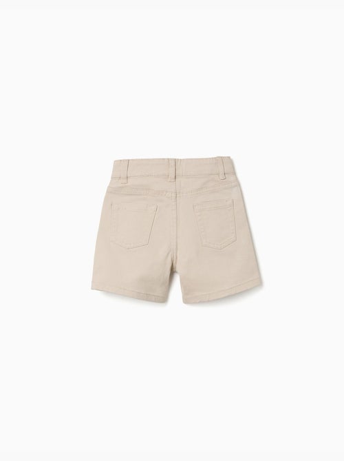 Bermudas midi de sarga con cinco bolsillos - Kiabi