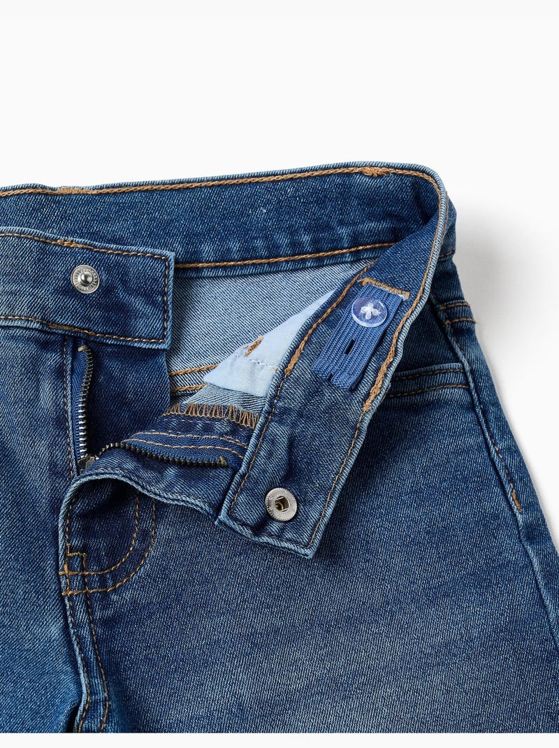 Bermudas midi vaqueras con cinco bolsillos Azul Azul - Kiabi