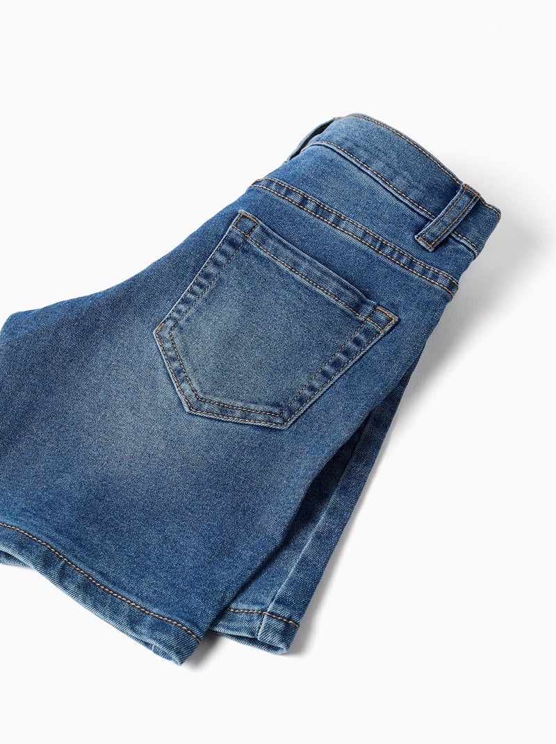 Bermudas midi vaqueras con cinco bolsillos Azul Azul - Kiabi