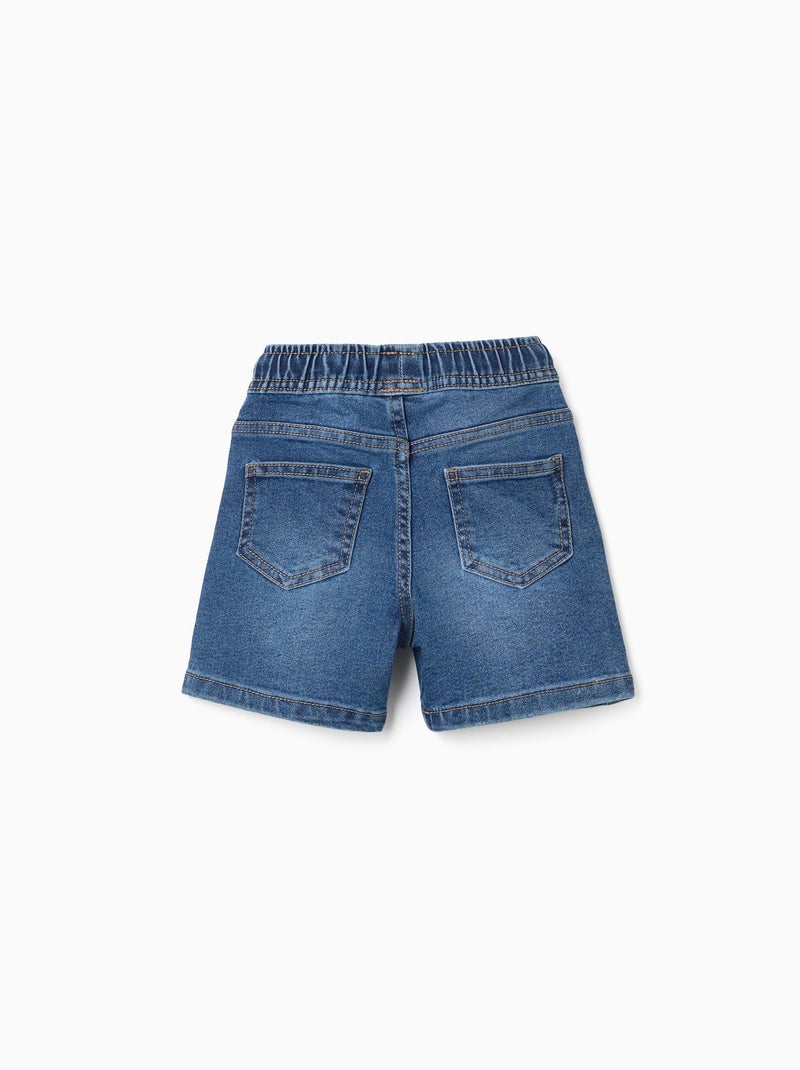 Bermudas midi vaqueras con cordón Azul Azul - Kiabi