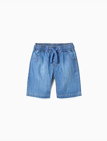 Bermudas midi vaqueras con cordón