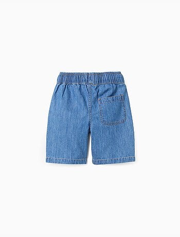 Bermudas midi vaqueras con cordón