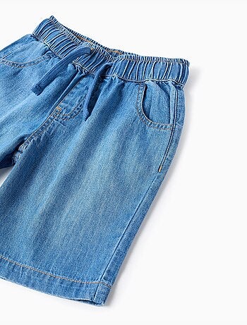 Bermudas midi vaqueras con cordón