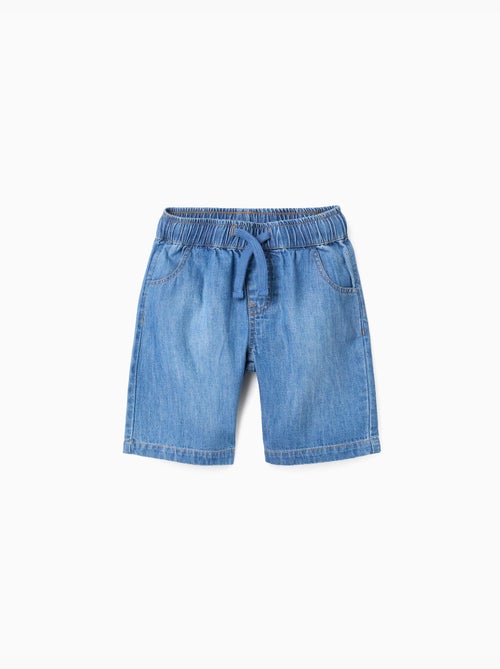 Bermudas midi vaqueras con cordón - Kiabi