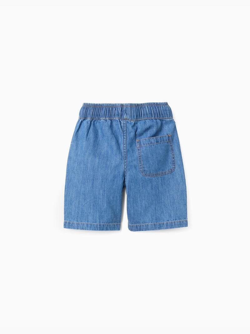 Bermudas midi vaqueras con cordón Azul Azul - Kiabi