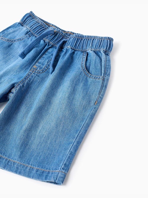 Bermudas midi vaqueras con cordón - Kiabi