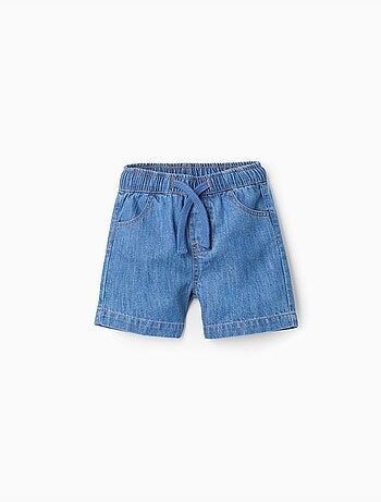Bermudas midi vaqueras con cordón