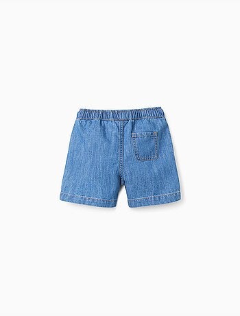 Bermudas midi vaqueras con cordón