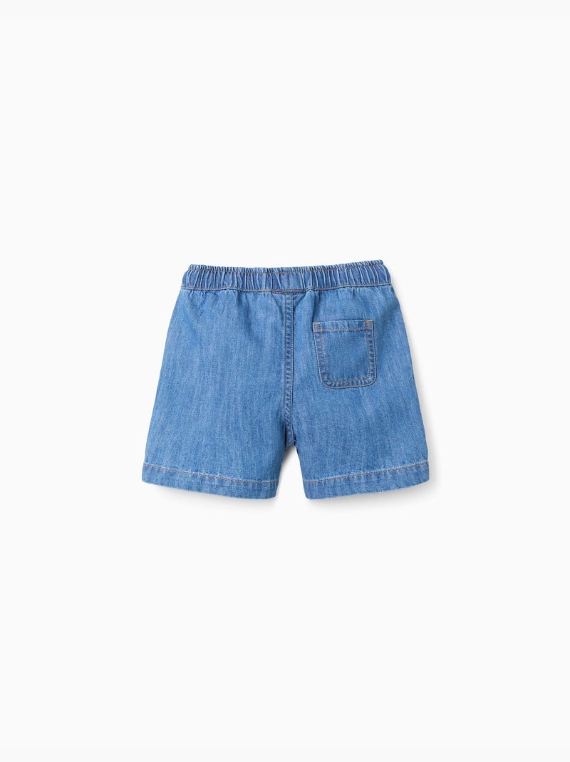 Bermudas midi vaqueras con cordón Azul Azul - Kiabi