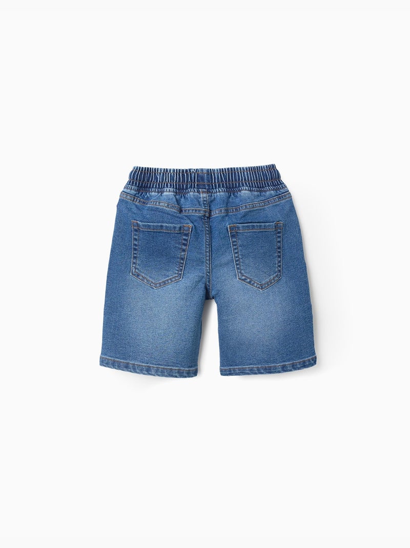 Bermudas midi vaqueras con cordón Azul Azul - Kiabi