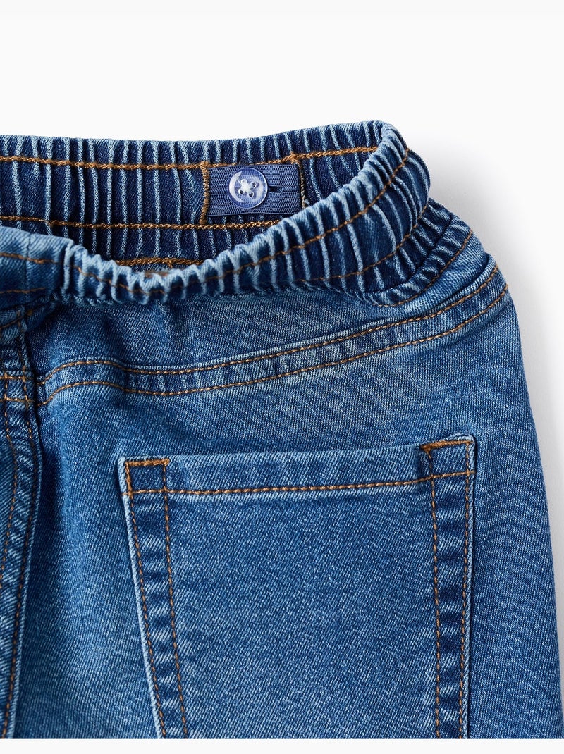 Bermudas midi vaqueras con cordón Azul Azul - Kiabi