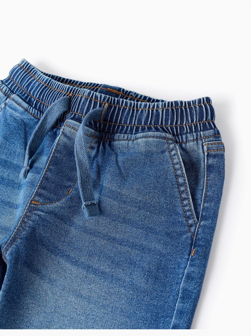 Bermudas midi vaqueras con cordón Azul Azul - Kiabi