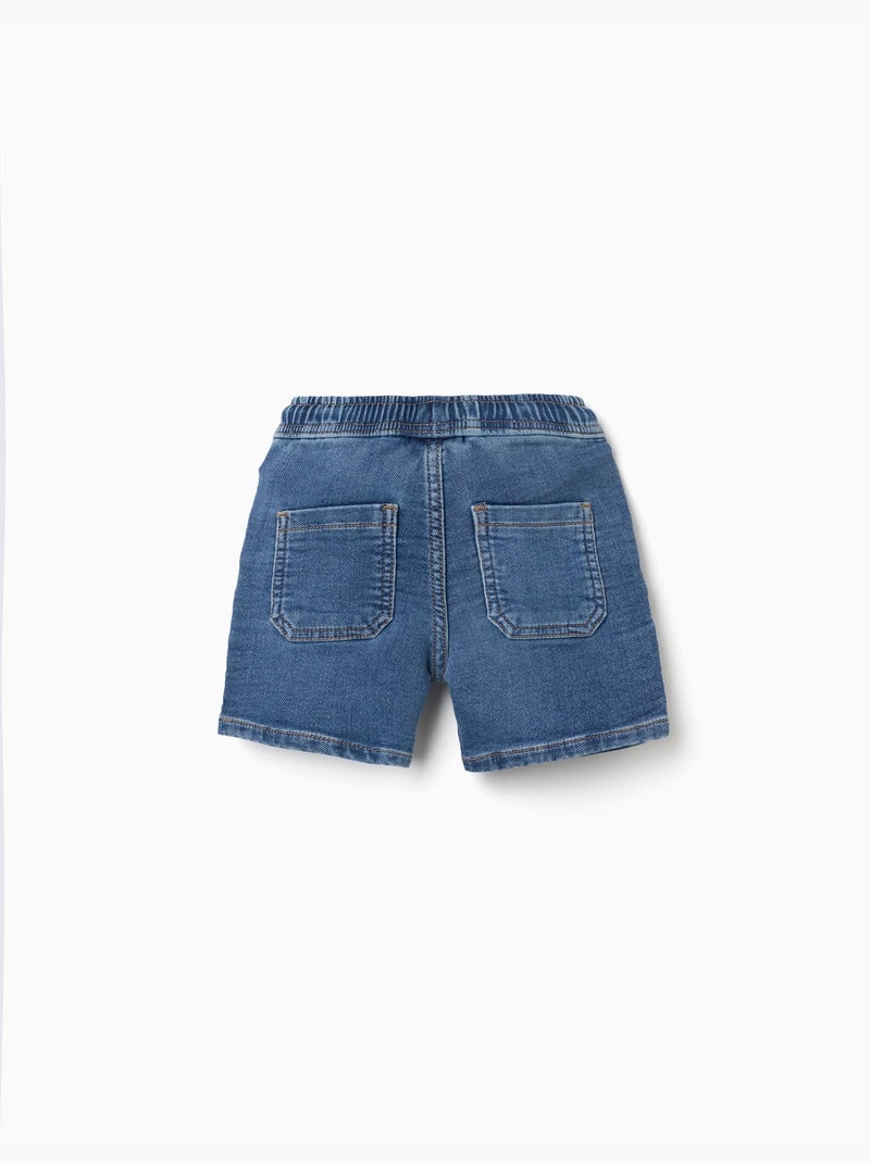Bermudas midi vaqueras con cordón Azul Azul - Kiabi