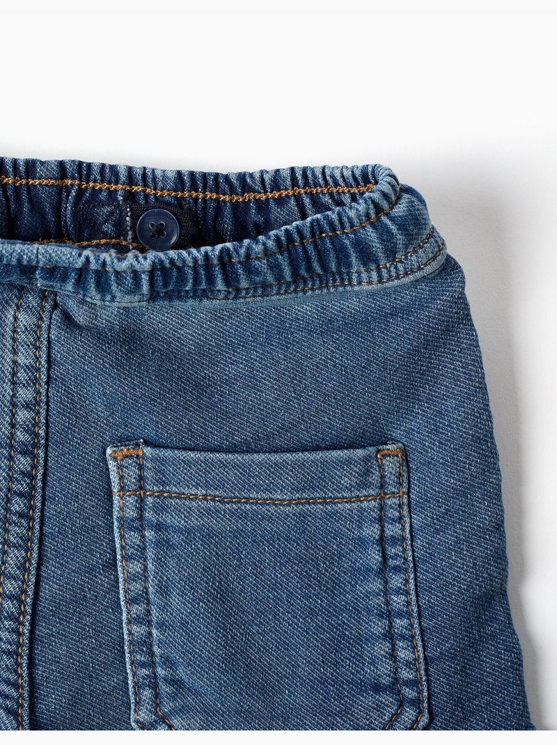 Bermudas midi vaqueras con cordón Azul Azul - Kiabi