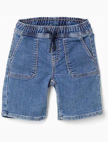 Bermudas midi vaqueras con cordón