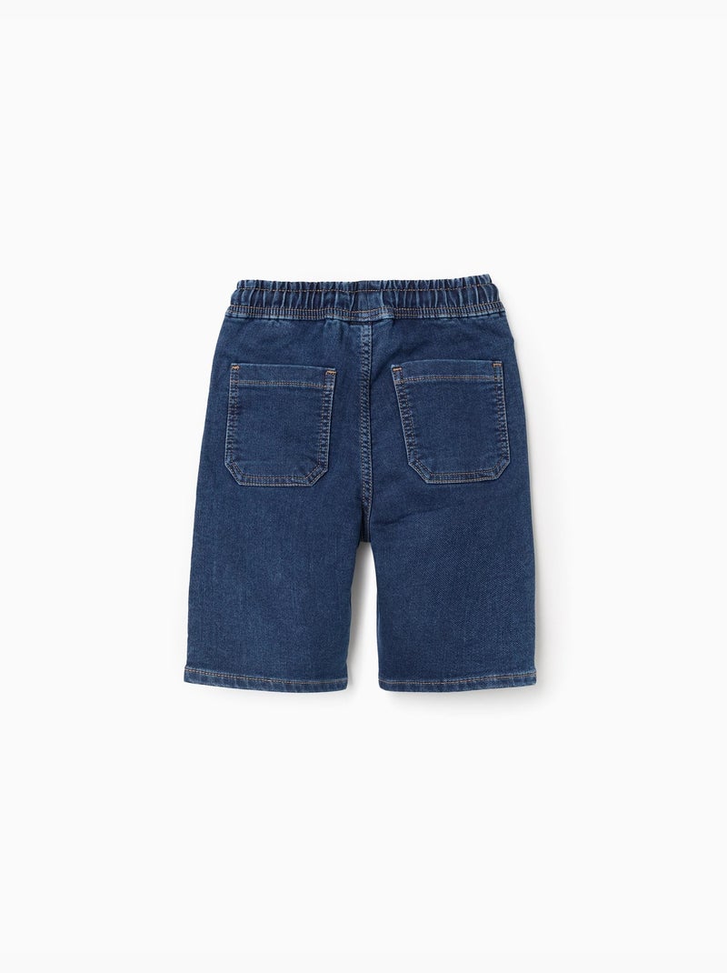 Bermudas midi vaqueras con cordón Azul Azul - Kiabi