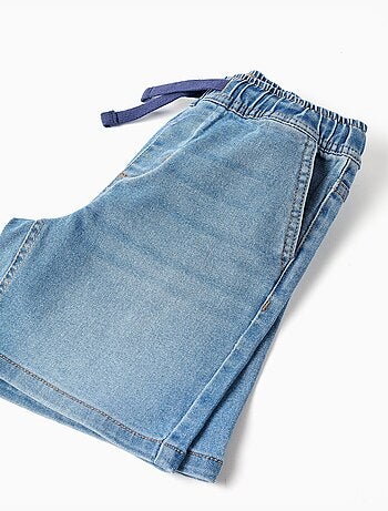 Bermudas midi vaqueras con cordón