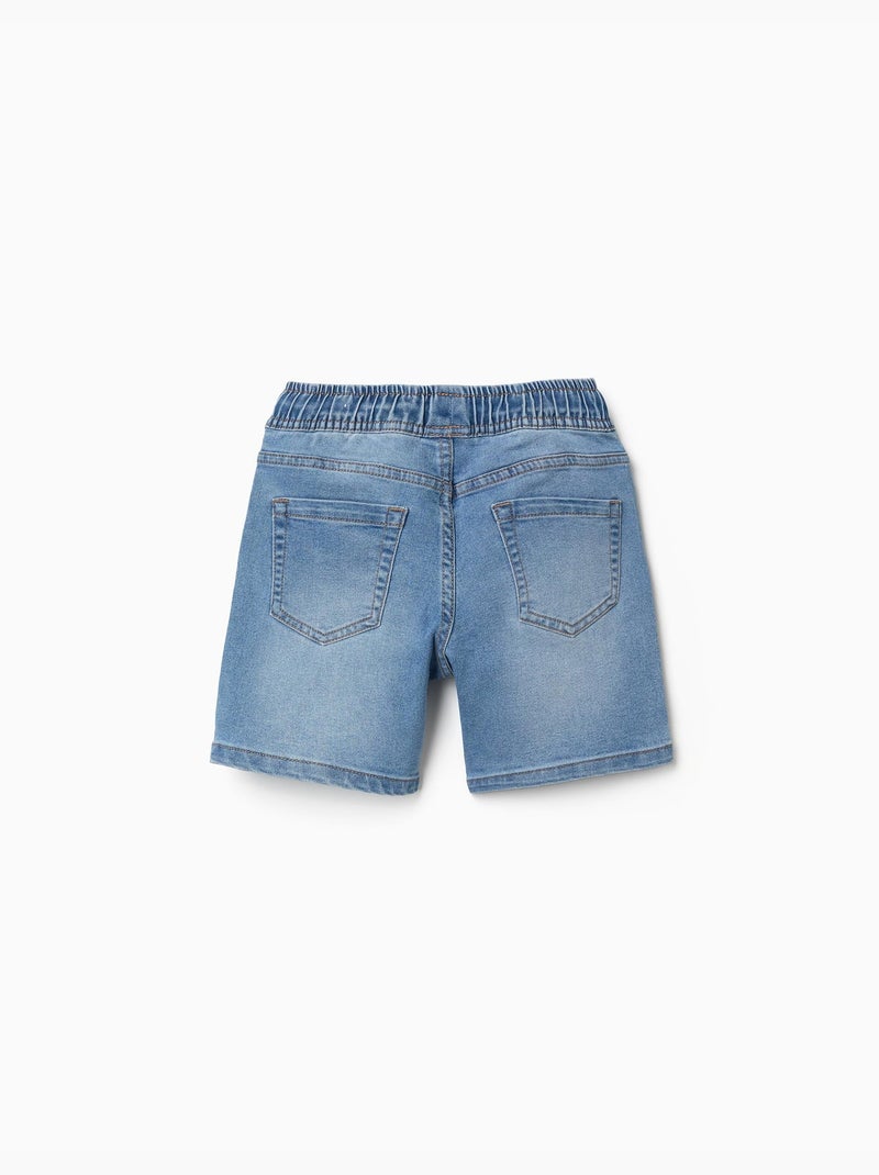 Bermudas midi vaqueras con cordón Azul claro - Kiabi